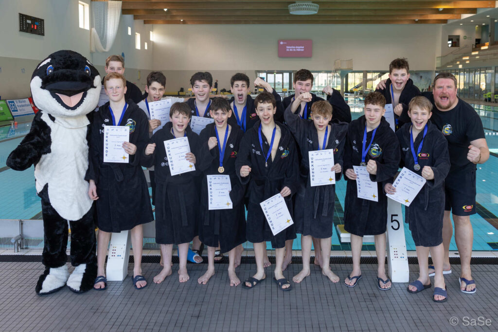 Starker Auftritt der jungen U16-Orcas im blu: Nach drei Spielen stand der Vizemeistertitel im Osten zu Buche. (Foto: Sandra Seifert)