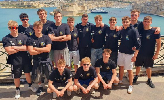 Zur unmittelbaren Vorbereitung waren Potsdams U18-Wasserballer beim „Easter U18 International“ auf Malta – hier beim Sightseeing in der Hauptstadt Valetta. (Foto: André Laube)
