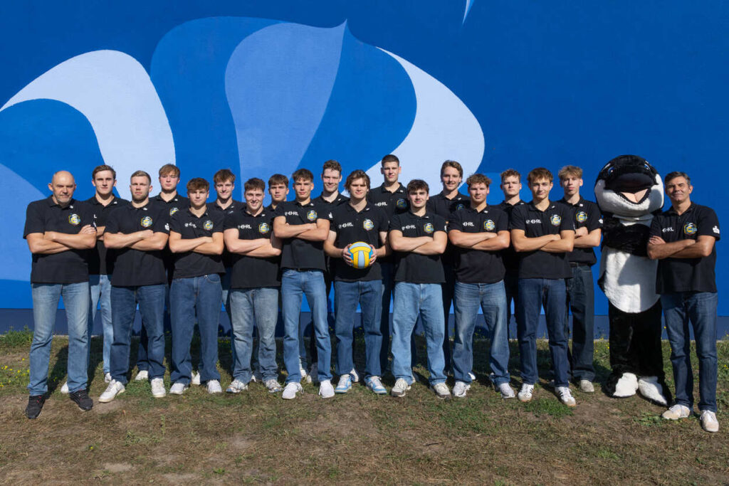 auf dem Bild: Das Wasserball-Bundesliga-Team der Potsdam Orcas für die Saison 2025/26. (Foto: S.Seifert)
