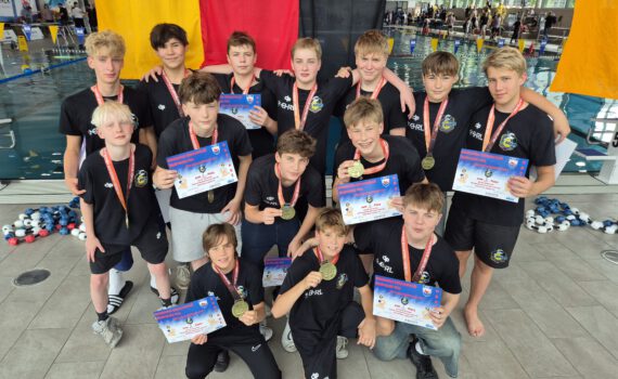 Großartige Teamleistung: Die Potsdamer U14 sicherte sich nach Silber im Pokal nun Bronze in der deutschen Meisterschaft. (Foto: privat)